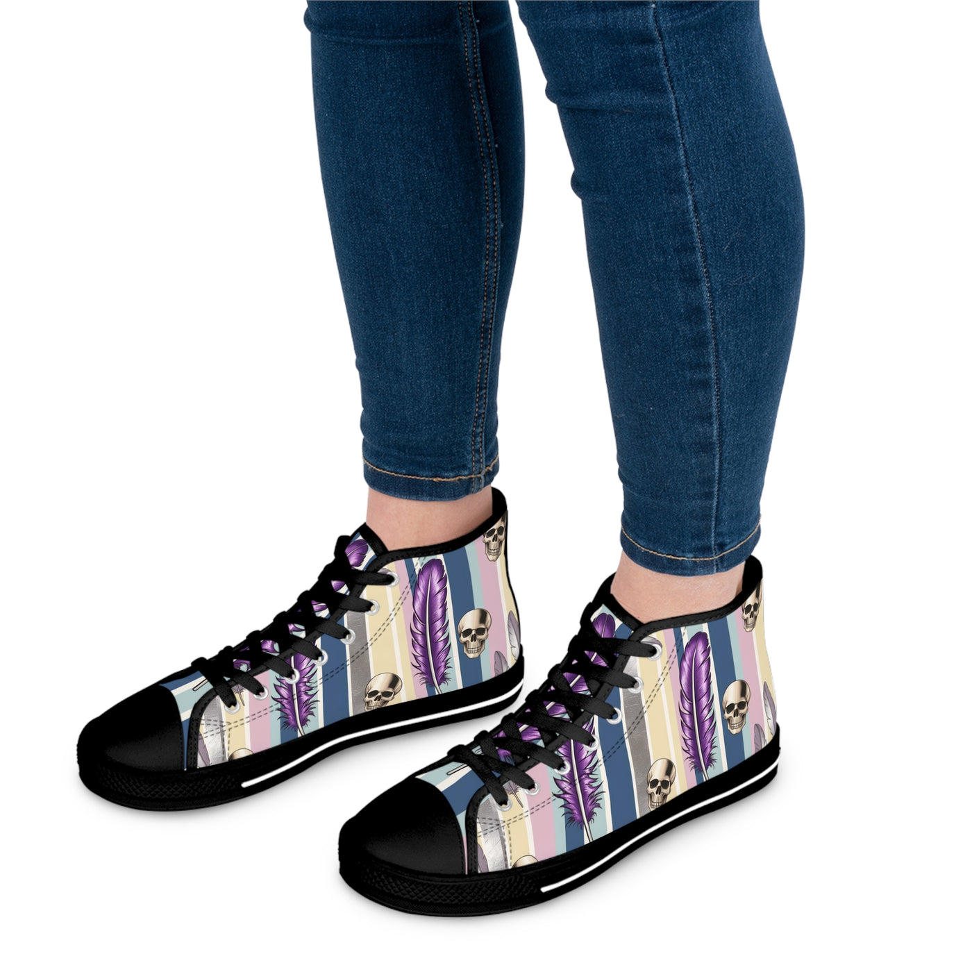 Women's High-Top Sneakers, Vivid Creations Designer Shoes