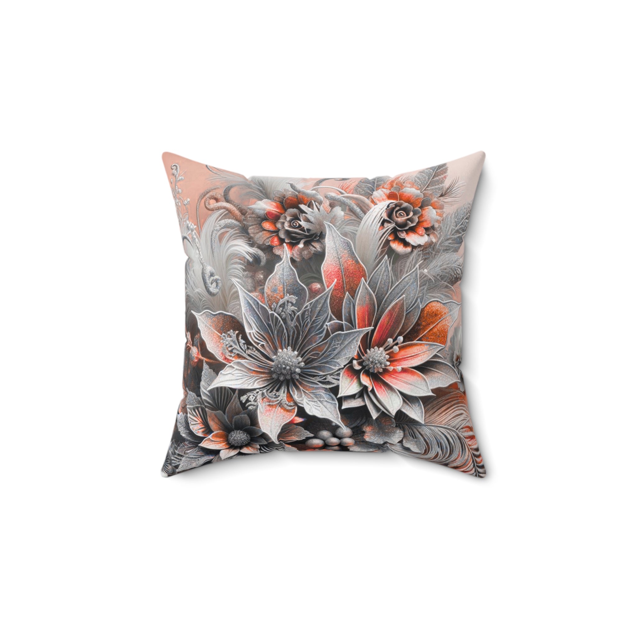 Floral Design Decorative Pillow - Elegant Home Accent for All Occasions