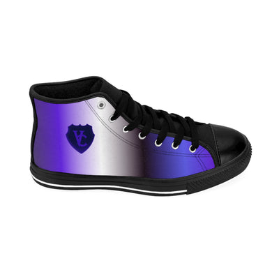 Women’s Classic Sneakers - Stylish Purple Gradient High Tops