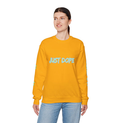 Just Dope Crewneck Sweatshirt, Vivid Creations Pull-Over Sweatshirt