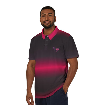 Bold Gradient Unisex Polo Shirt - Perfect for Casual Outings and Special Occasions