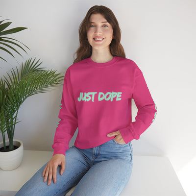 Just Dope Crewneck Sweatshirt, Vivid Creations Pull-Over Sweatshirt