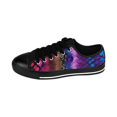 Vibrant Snakeskin Women’s Sneakers - Stylish Footwear for Bold Fashionistas