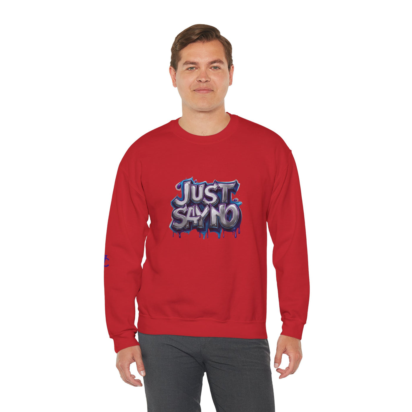 Lightweight Graphic Sweatshirt, Vivid Creations Just Say No Sweatshirt