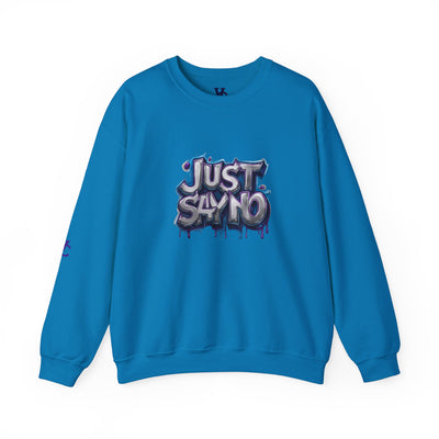 Lightweight Graphic Sweatshirt, Vivid Creations Just Say No Sweatshirt