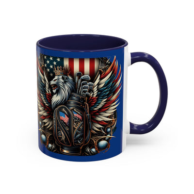 American Flag Coffee Mug (11oz), Great Golf Gift Coffee Cup