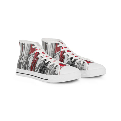 Men's High-Top Sneakers, Vivid Creations Designer Chuck's - Skull Design