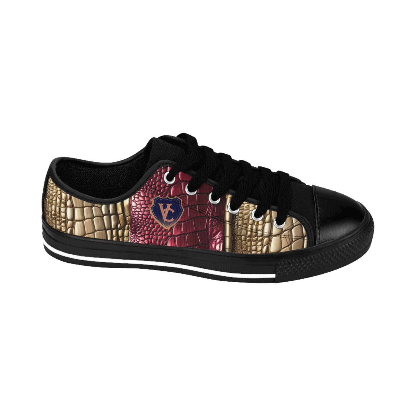 Stylish Women's Sneakers with Unique Crocodile Design