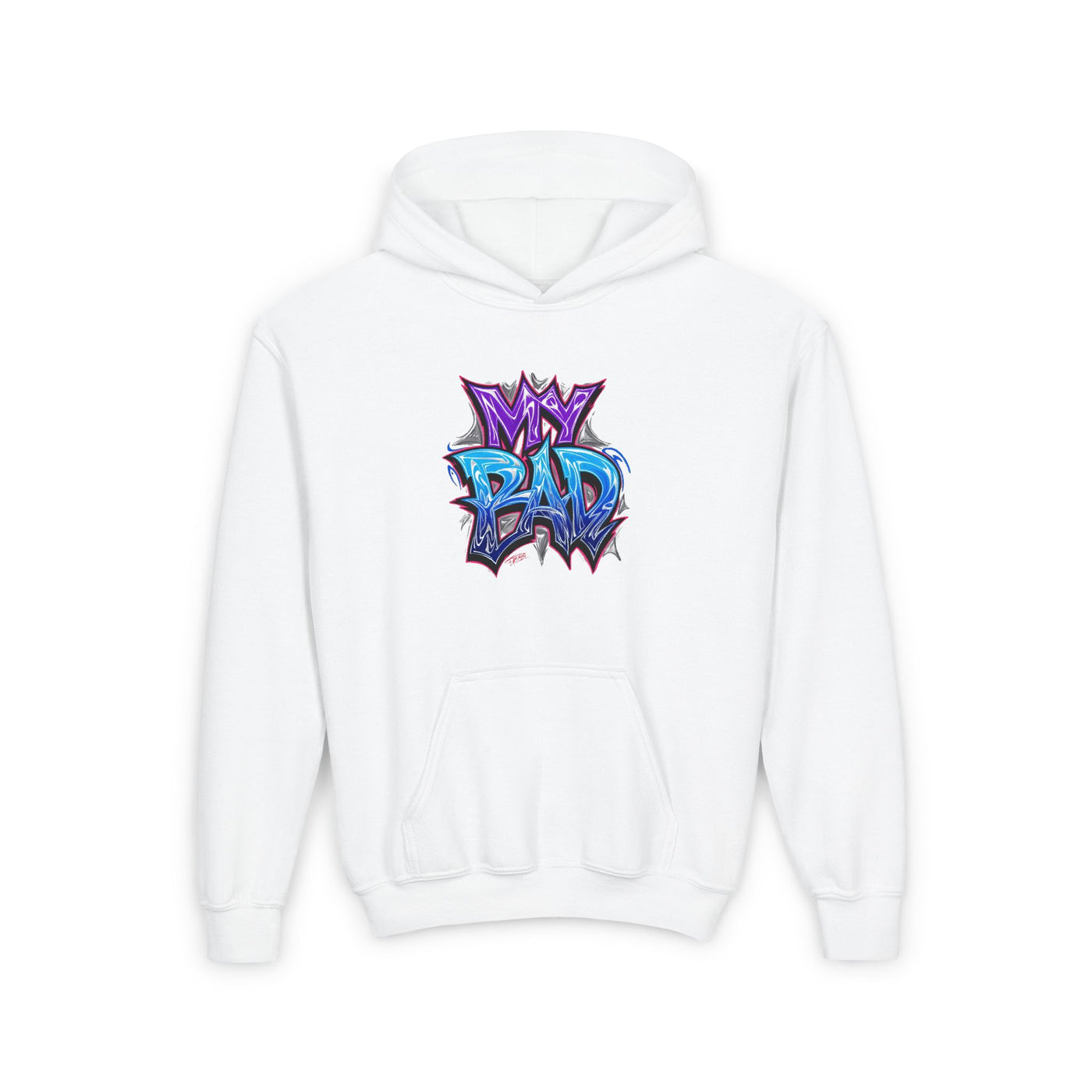 Youth Heavy Hooded Sweatshirt, My Bad Graphic Hoodie