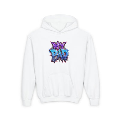 Youth Heavy Hooded Sweatshirt, My Bad Graphic Hoodie