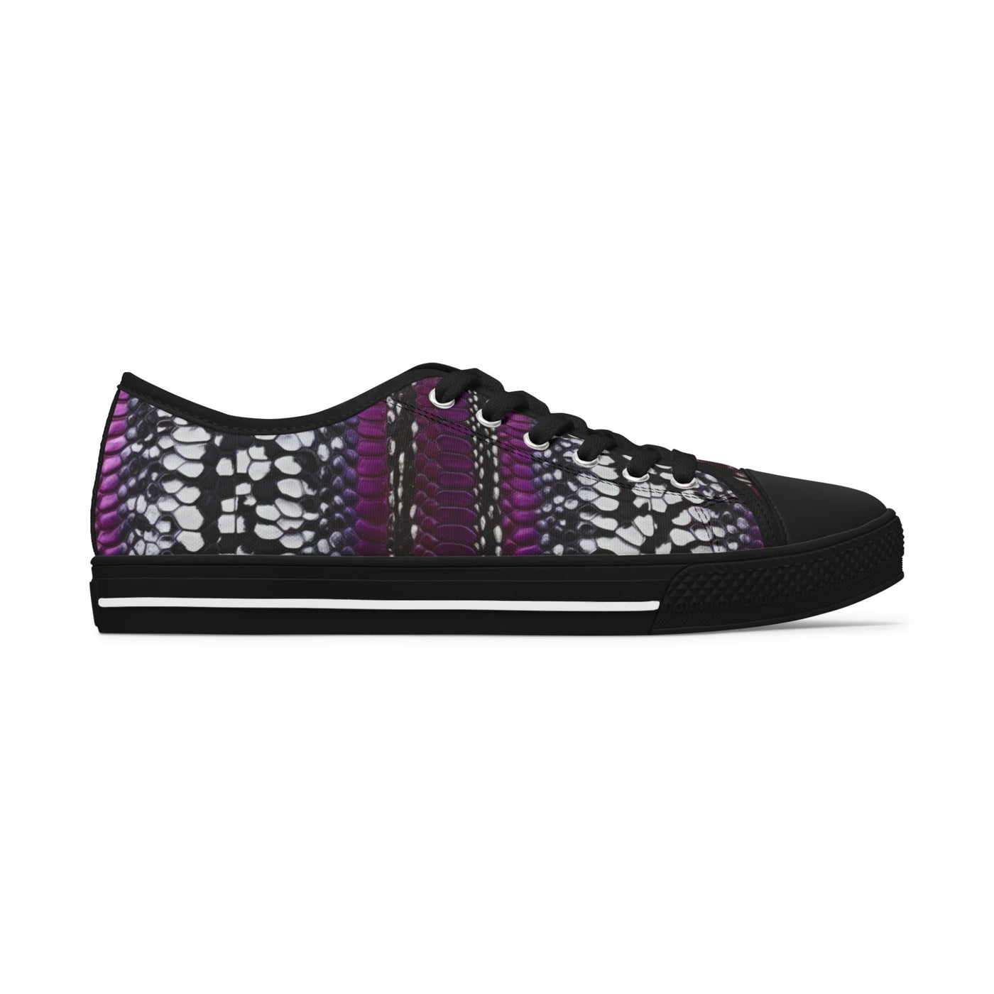 Stylish Women's Low Top Sneakers with Bold Pattern