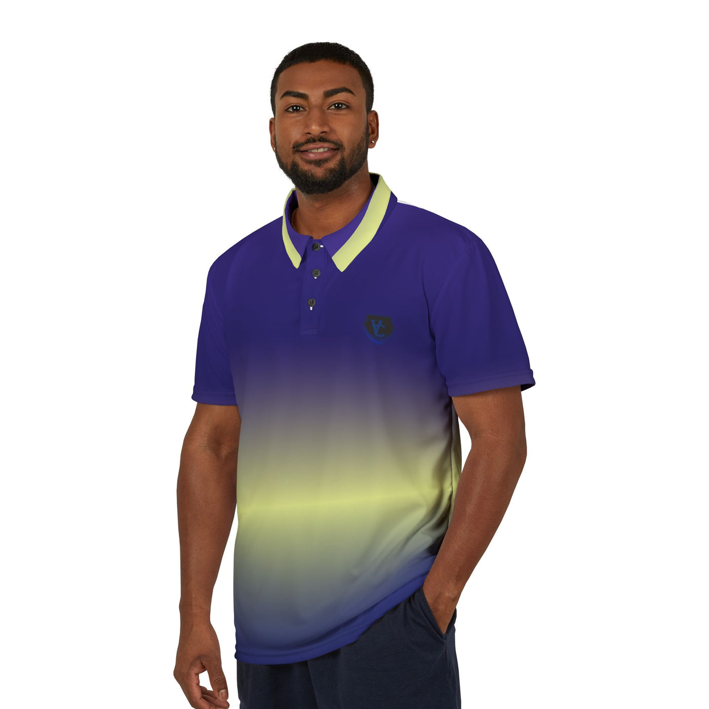 Vibrant Gradient Golf Polo Shirt - Fantastic Golf Gift