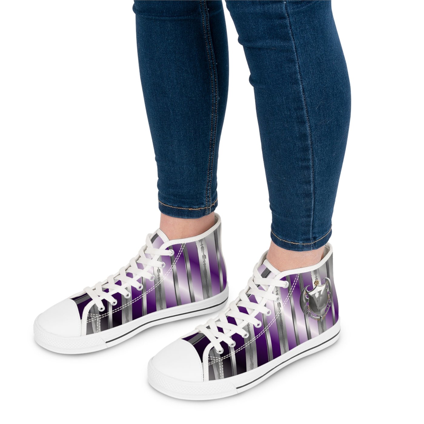 Women's High-Top Sneakers, Vivid Creations Designer Shoes