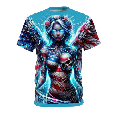 American Flag W/ Female Silhouette T-shirt