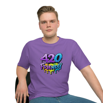 Men's 420 Friendly T-shirt, Vivid Creations Graphic Tee