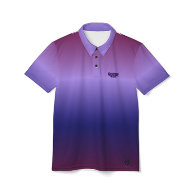 Gradient Purple Golfer 4 Life Polo Shirt - Stylish Casual Wear for All Occasions