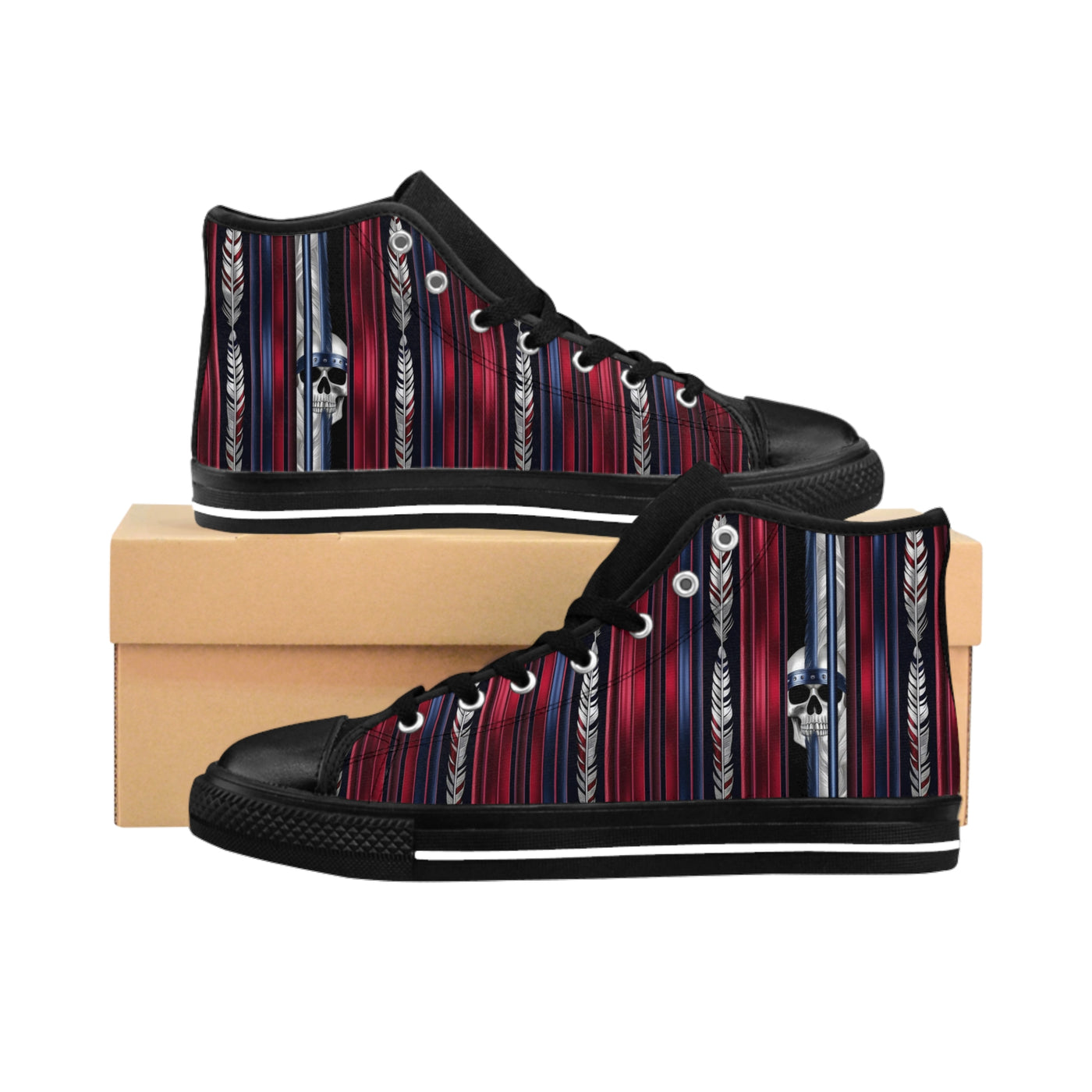 Men's Classic High-Top's Sneakers, Vivid Creations Designer High-top's