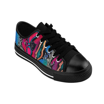 Vibrant Women’s Sneakers with Colorful Snake Design