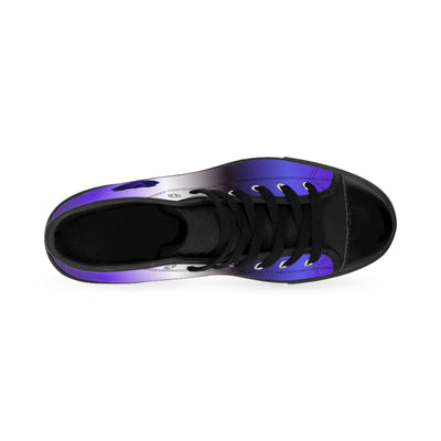 Women’s Classic Sneakers - Stylish Purple Gradient High Tops