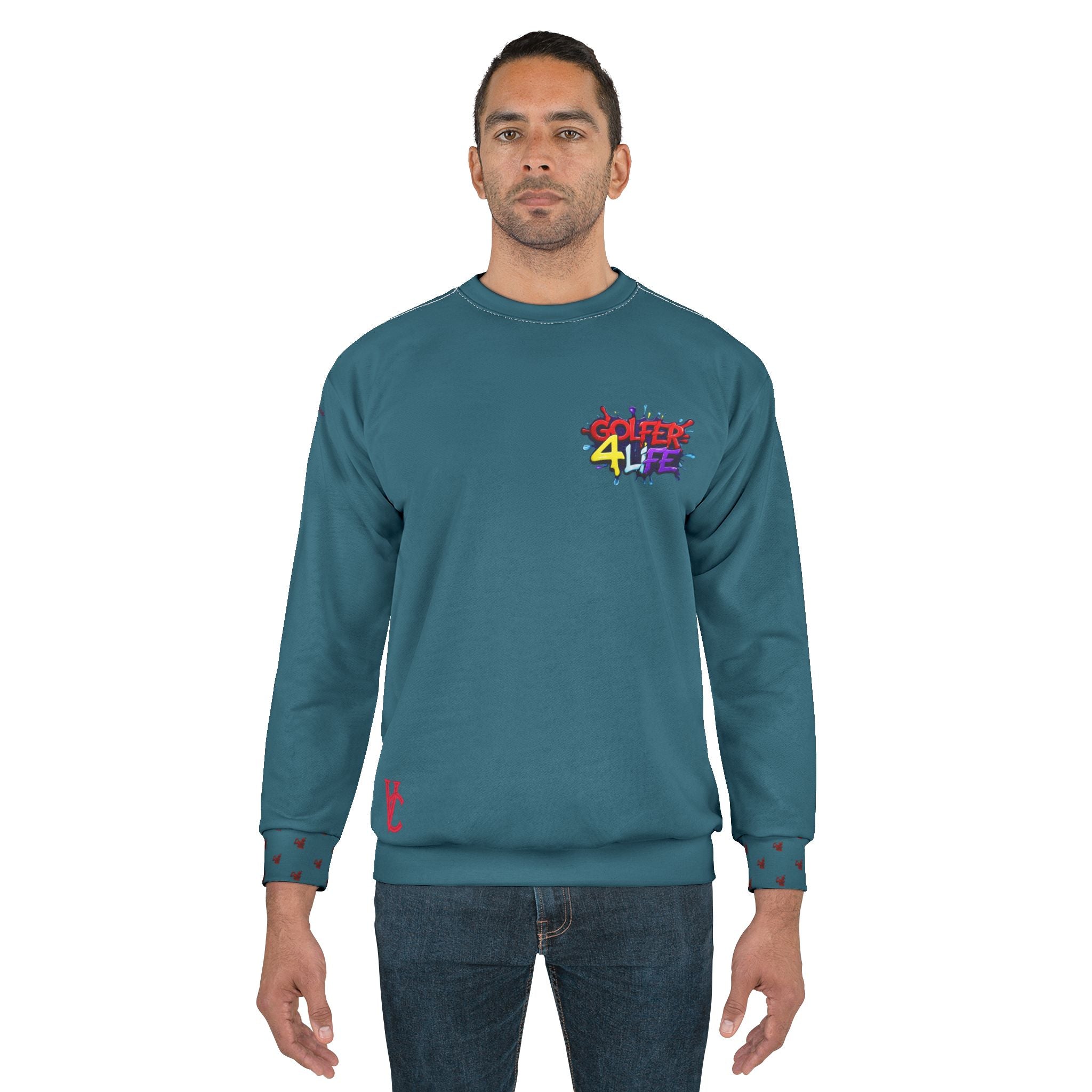 Golfer 4 Life Sweatshirt, Vivid Creations Designer Golf Sweatshirt