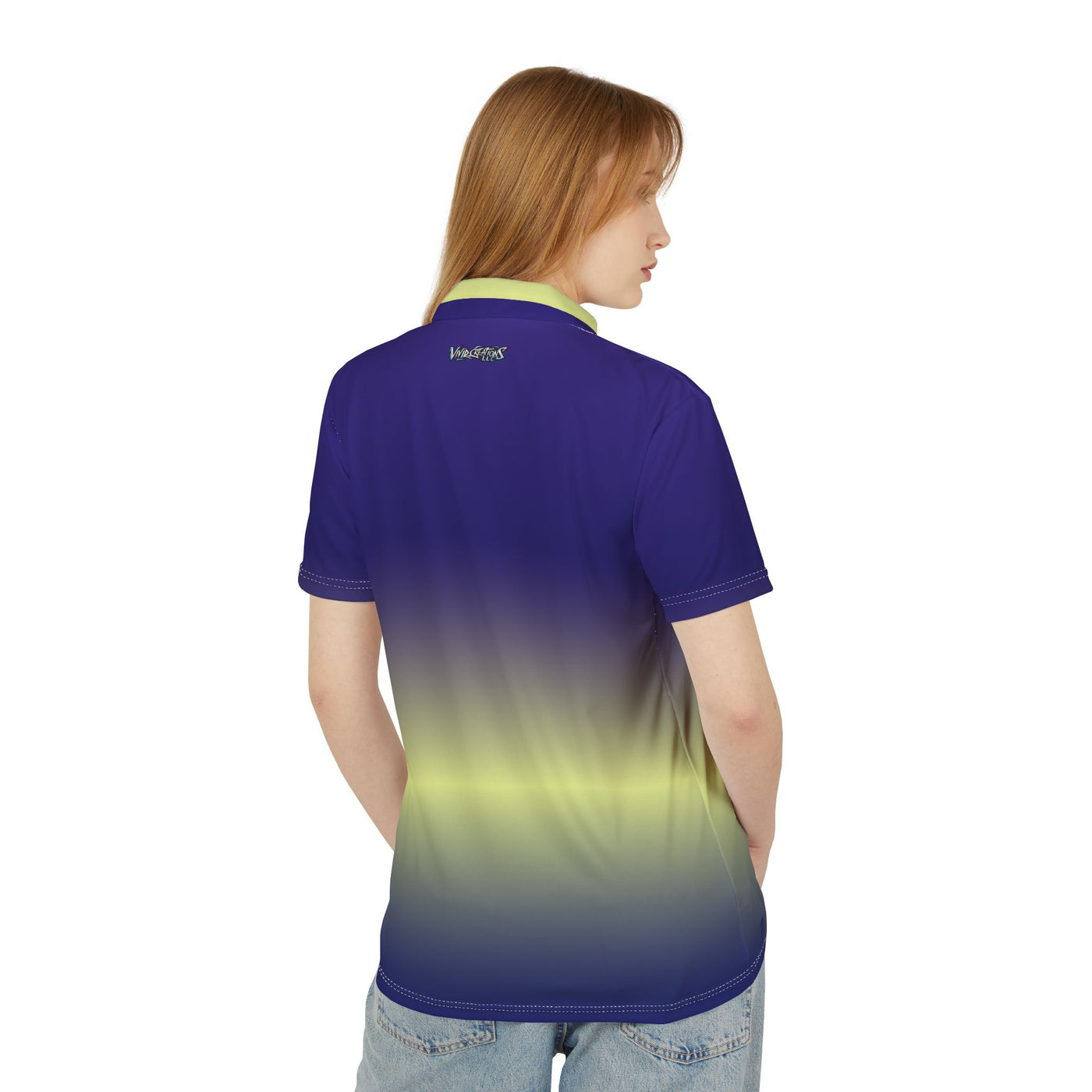 Vibrant Gradient Golf Polo Shirt - Fantastic Golf Gift