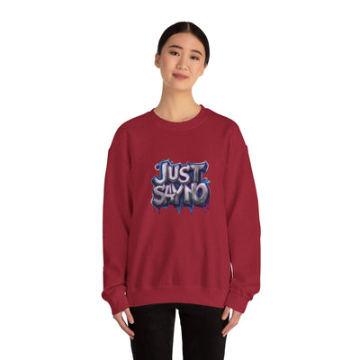 Lightweight Graphic Sweatshirt, Vivid Creations Just Say No Sweatshirt