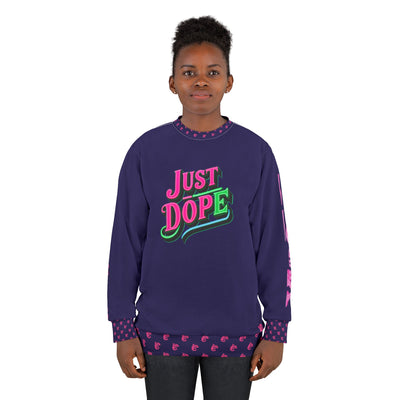 Just Dope Unisex Sweatshirt, Vivid Creations Graphic Sweatshirt, Best Sweatshirt for Men & Women