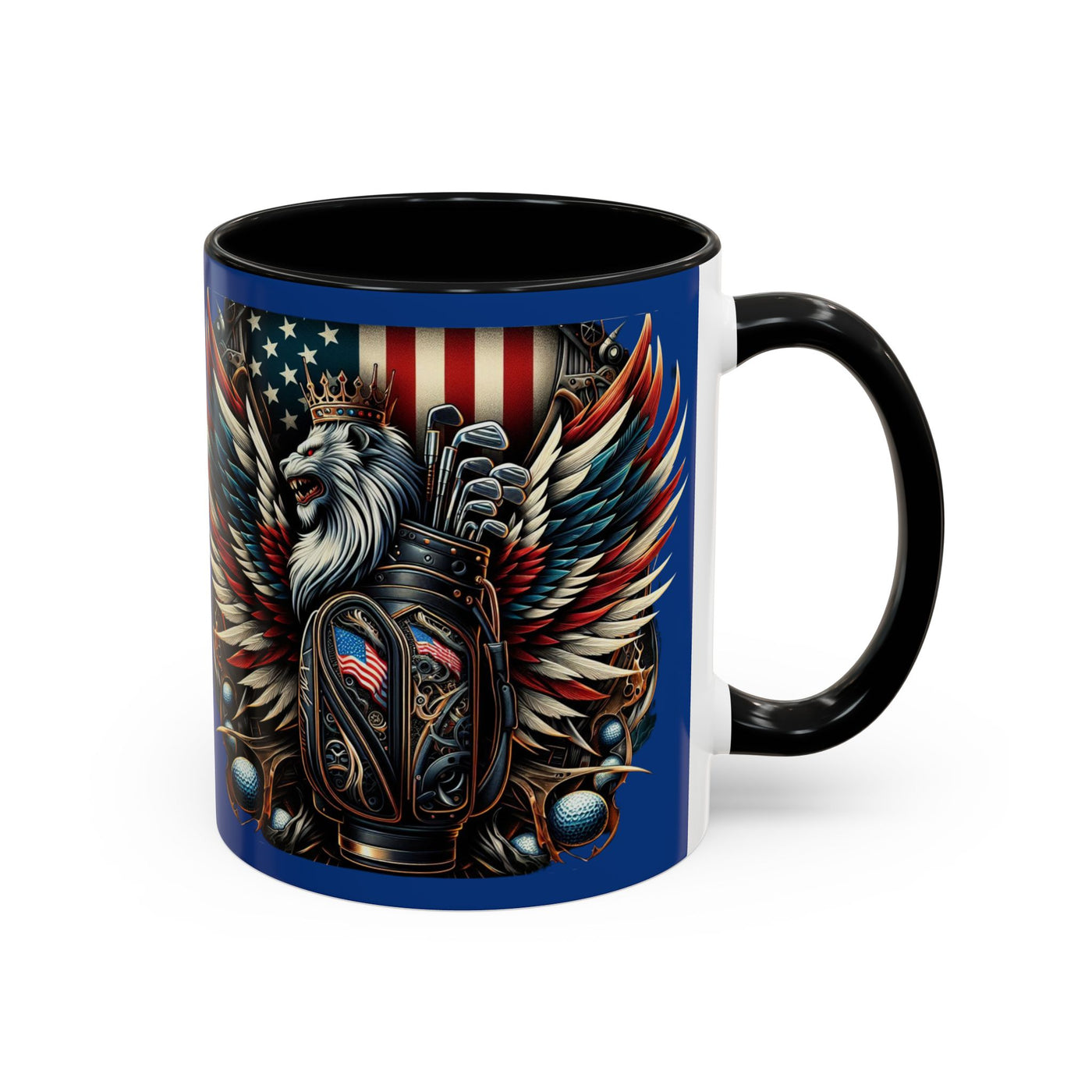 American Flag Coffee Mug (11oz), Great Golf Gift Coffee Cup