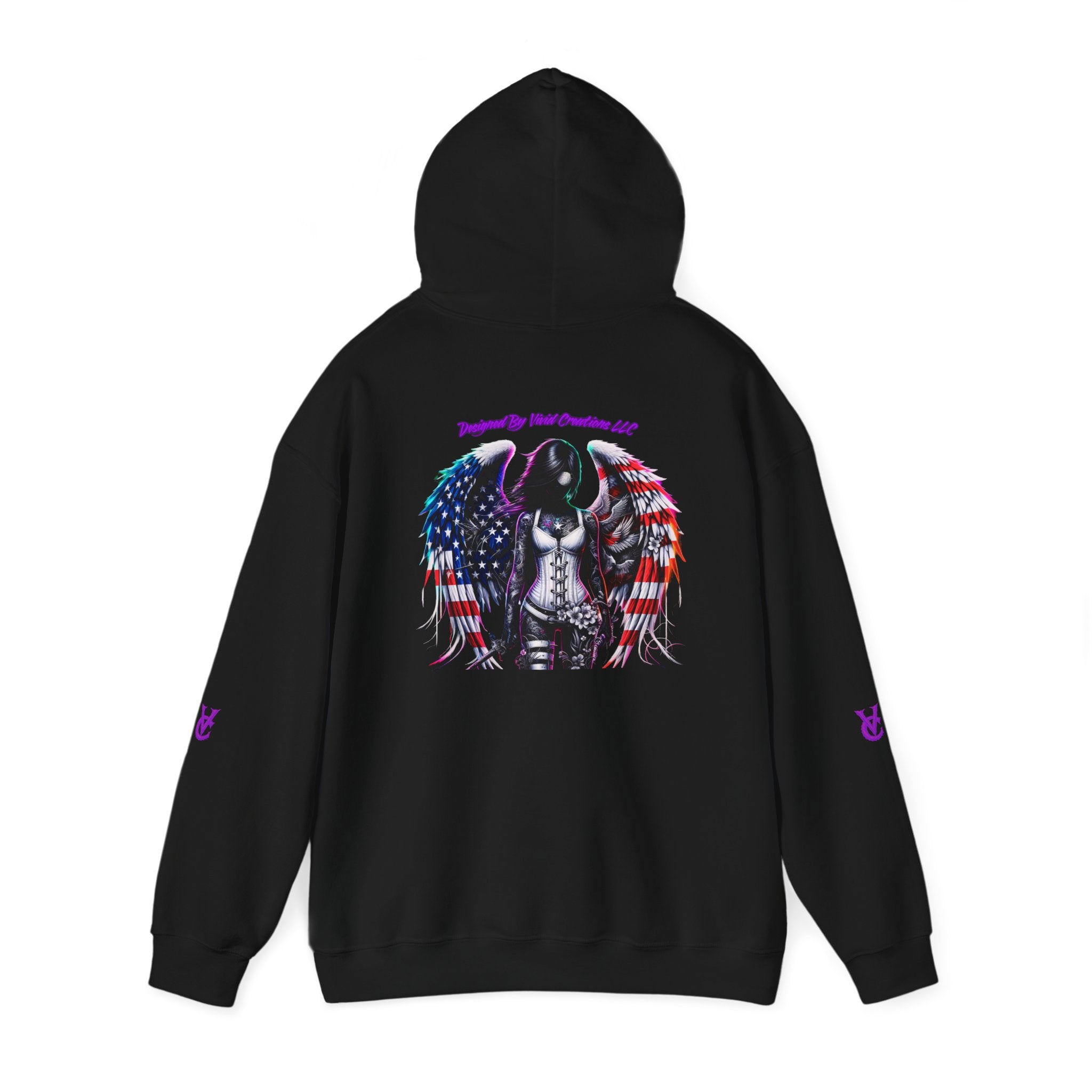 Vivid Angel Hooded Sweatshirt, Vivid Creations Graphic Hoodie