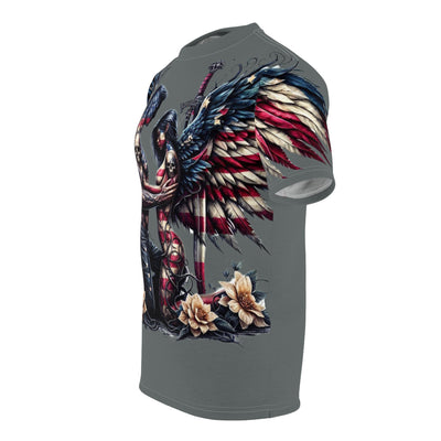 American Flag W/ Male & Female Silhouette T-shirt