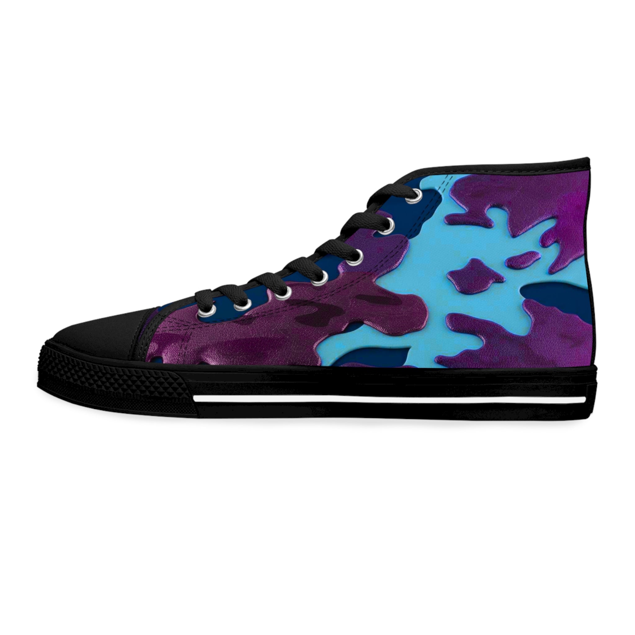 Stylish Camo High Top Sneakers for Women - Trendy Streetwear Footwear