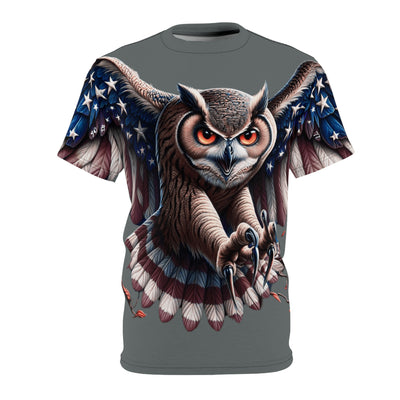 American Flag W/ Owl T-shirt