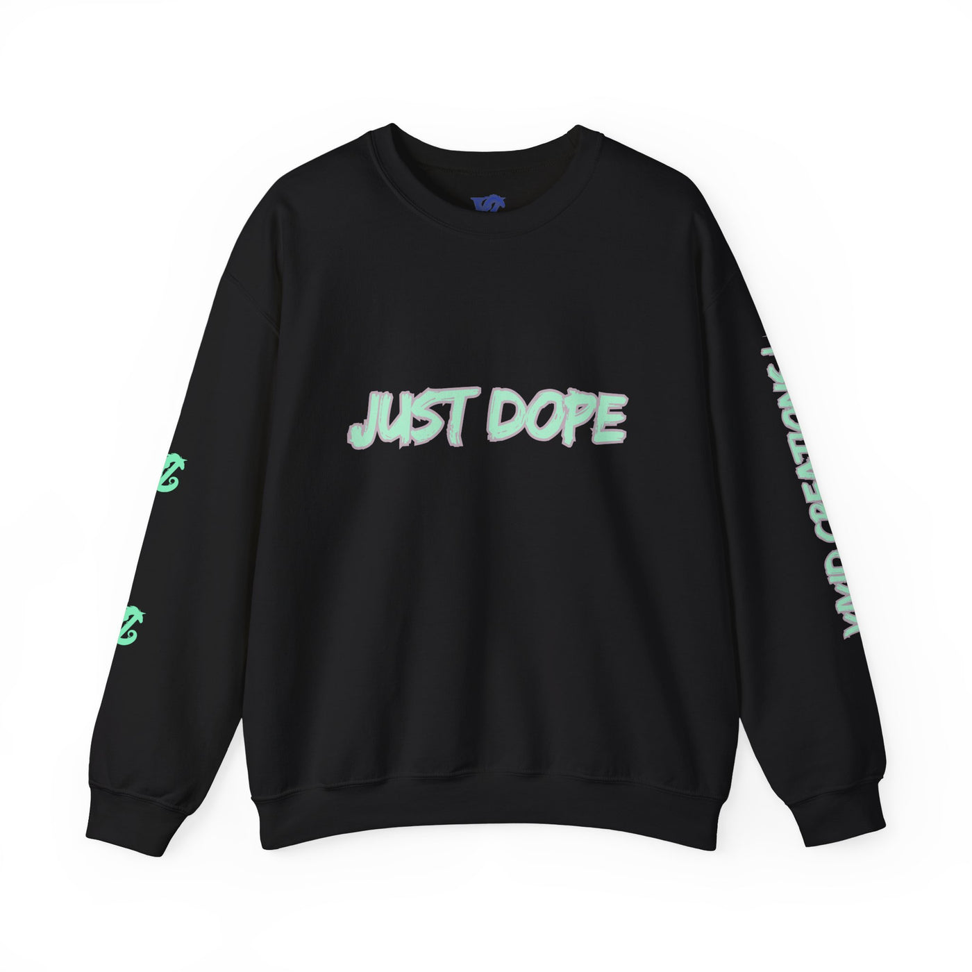 Just Dope Crewneck Sweatshirt, Vivid Creations Pull-Over Sweatshirt