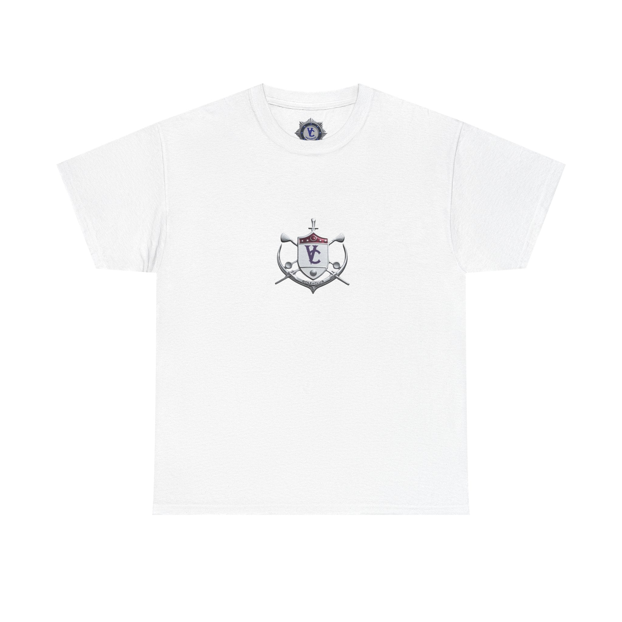 Nautical Crest Unisex Heavy Cotton Tee - Classic White Casual Wear