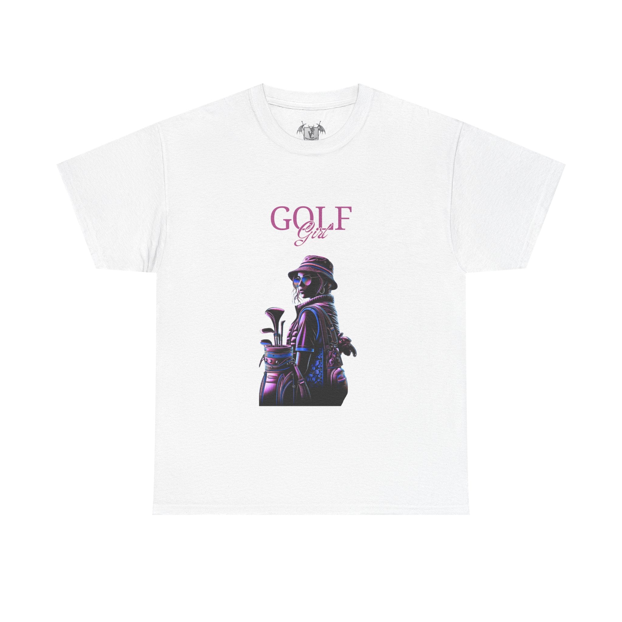 Golf Girl Unisex Heavy Cotton Tee - Stylish Golf Apparel for Enthusiasts