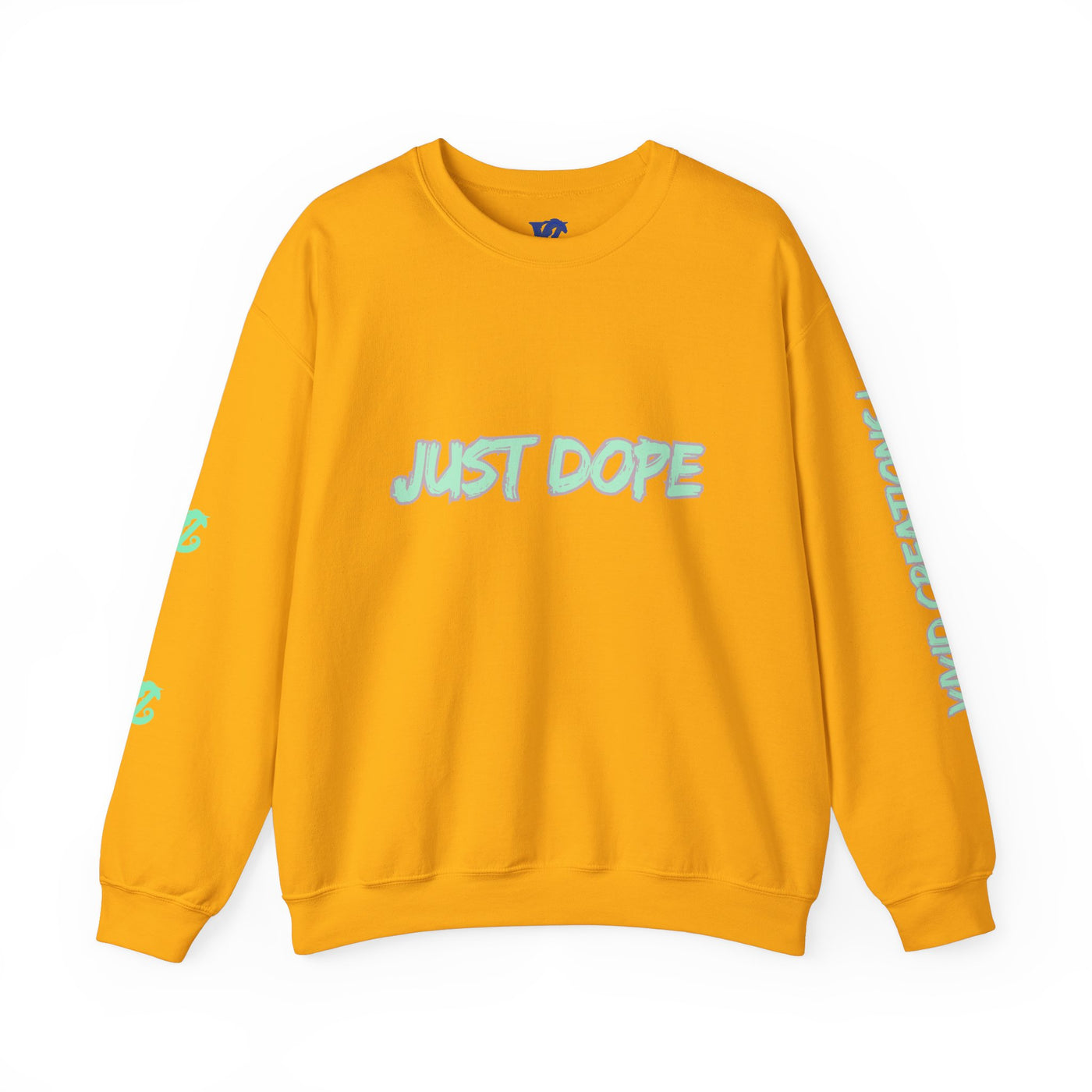 Just Dope Crewneck Sweatshirt, Vivid Creations Pull-Over Sweatshirt