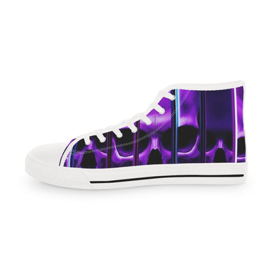 Men's High-Top Sneakers, Vivid Creations Designer Chuck's - Skull Design