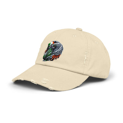 Distressed Golf Cap, Irish Flag Eagle Golf Bag Design Hat