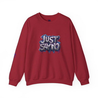 Lightweight Graphic Sweatshirt, Vivid Creations Just Say No Sweatshirt