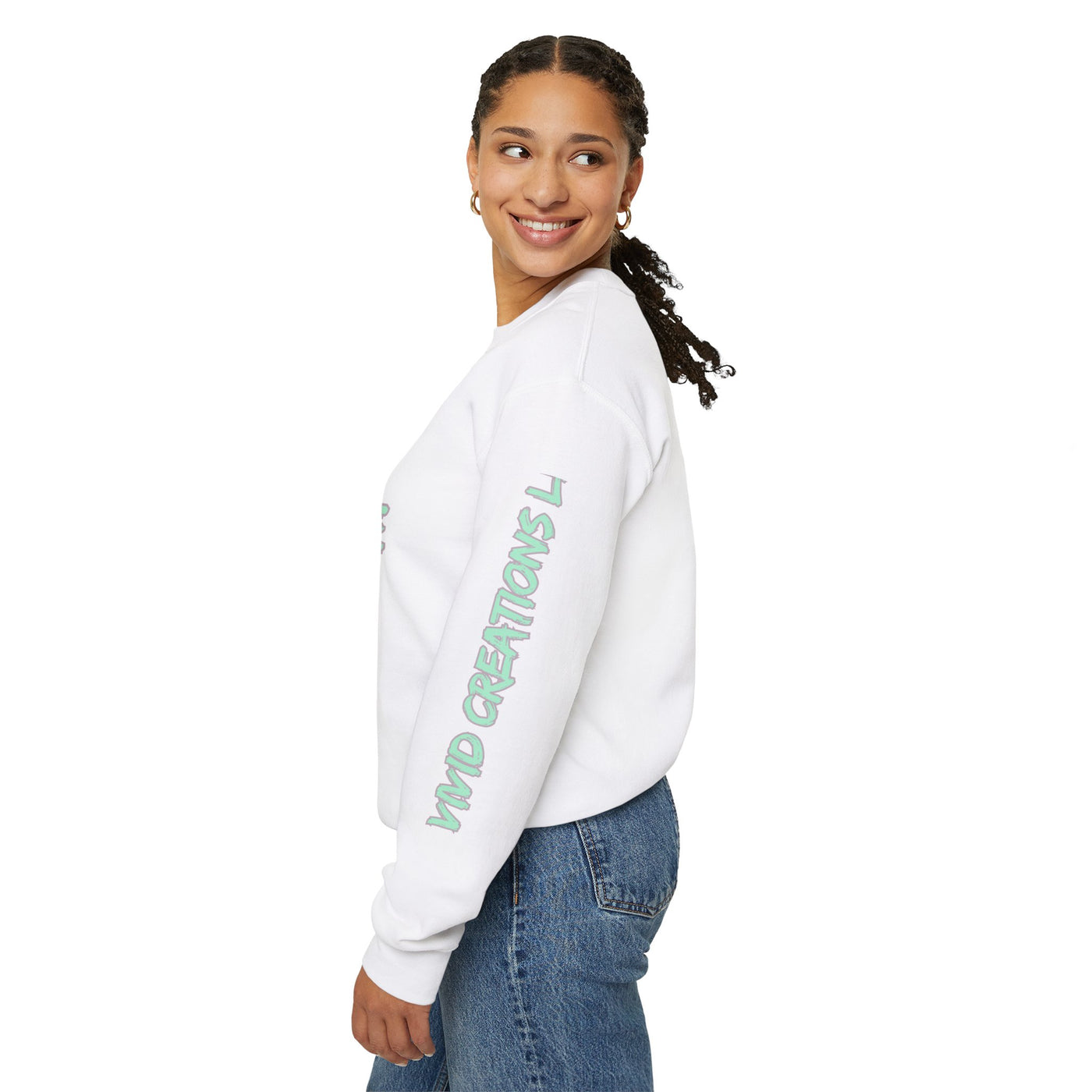 Just Dope Crewneck Sweatshirt, Vivid Creations Pull-Over Sweatshirt