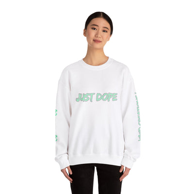 Just Dope Crewneck Sweatshirt, Vivid Creations Pull-Over Sweatshirt