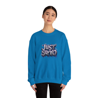 Lightweight Graphic Sweatshirt, Vivid Creations Just Say No Sweatshirt