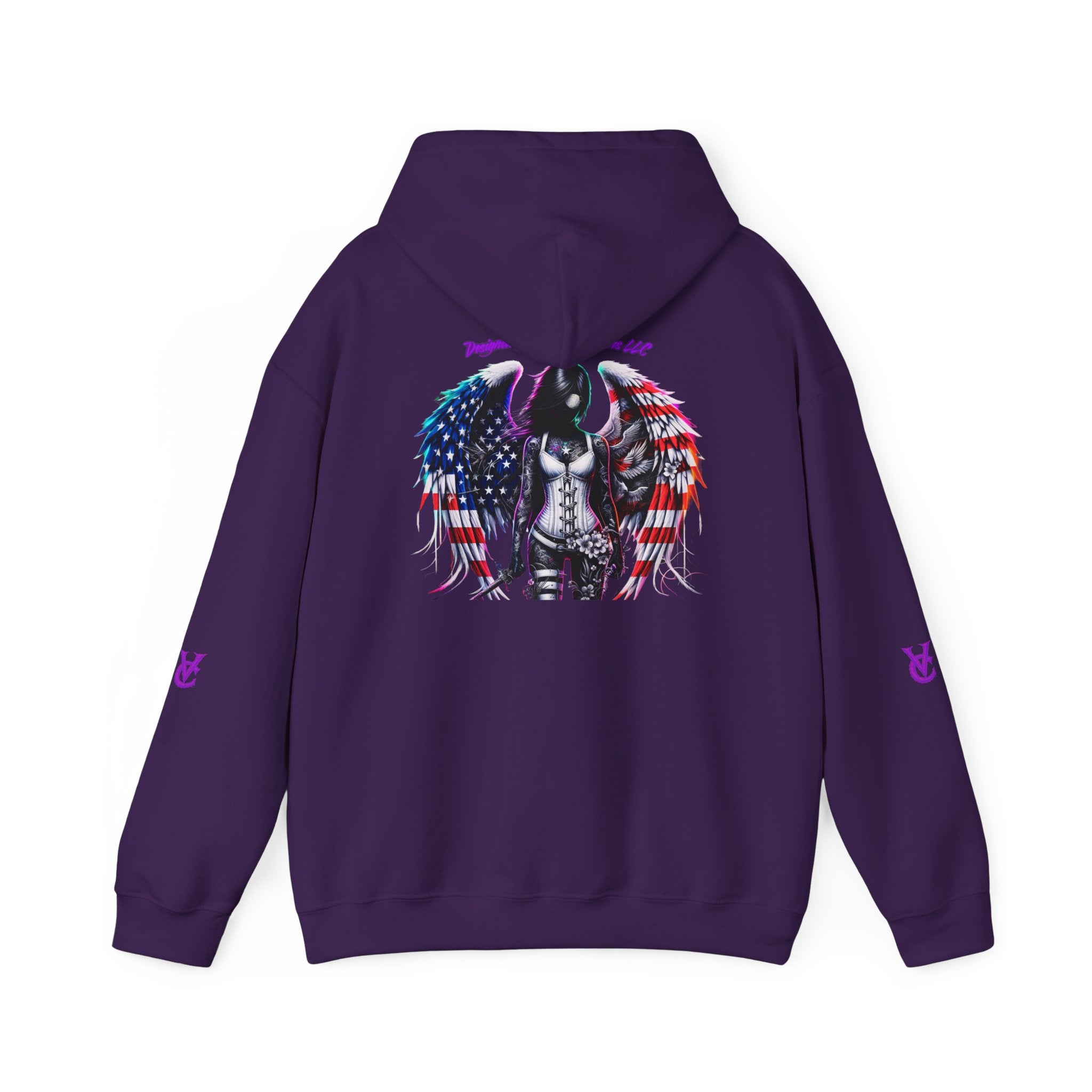 Vivid Angel Hooded Sweatshirt, Vivid Creations Graphic Hoodie