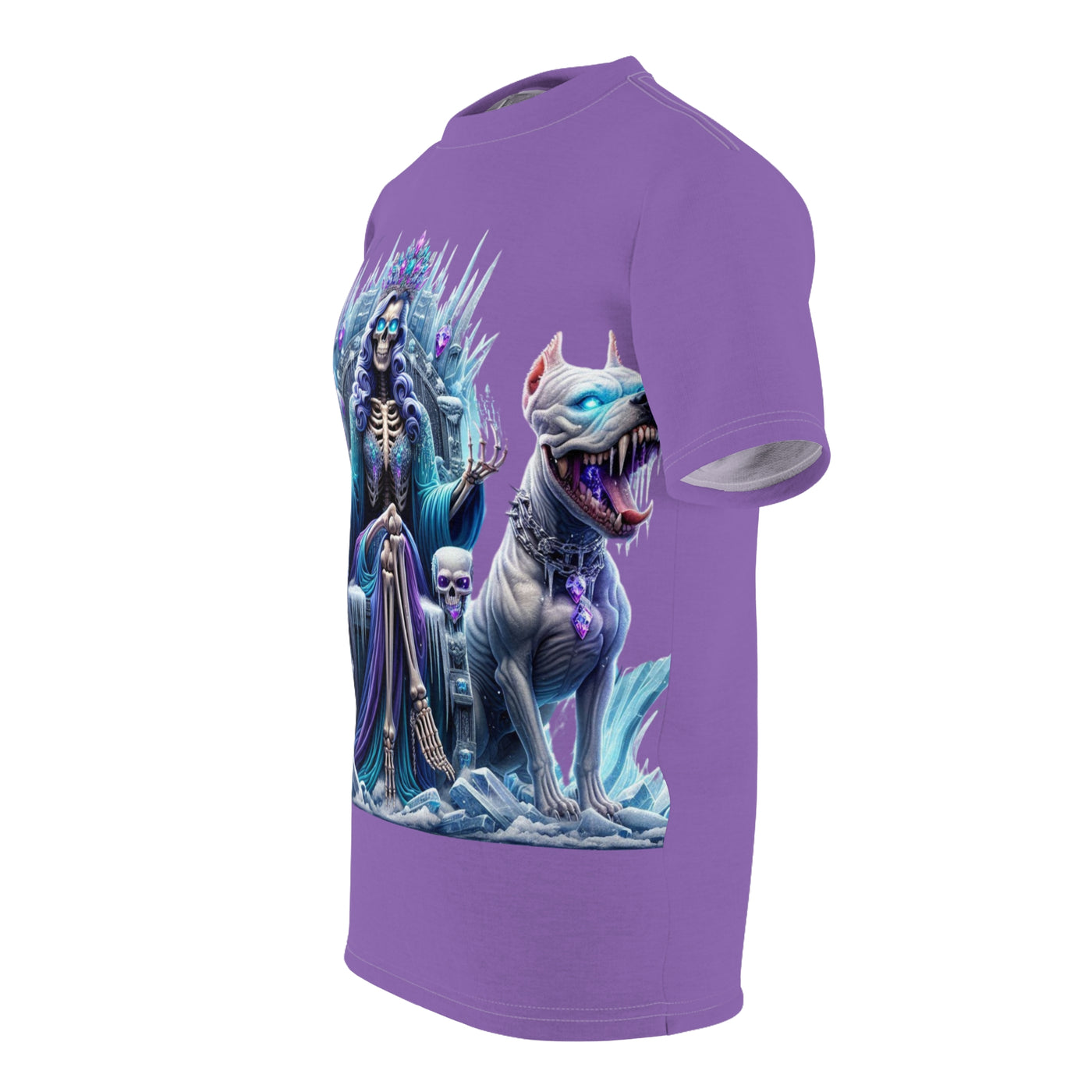 Skeleton Ice Queen W/ 2 Pit-Bulls T-shirt