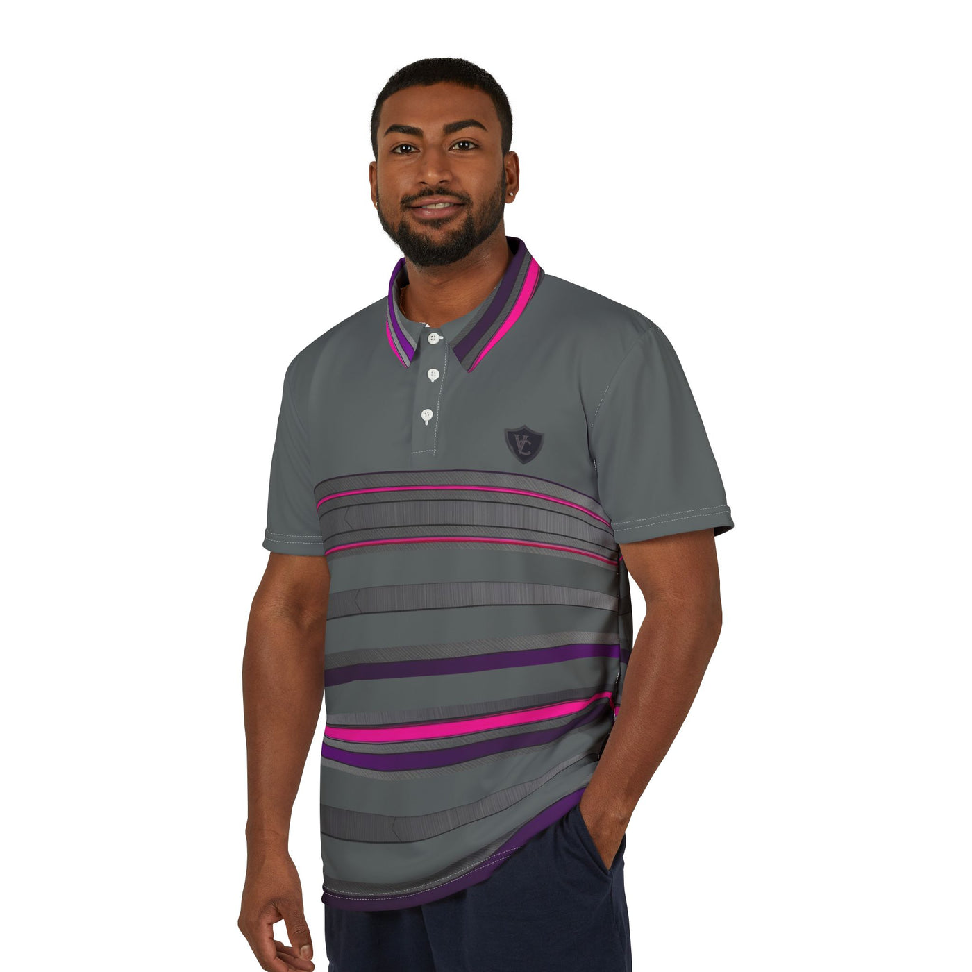 Stylish Striped Unisex Polo Shirt - Perfect for Casual Outings & Summer Parties