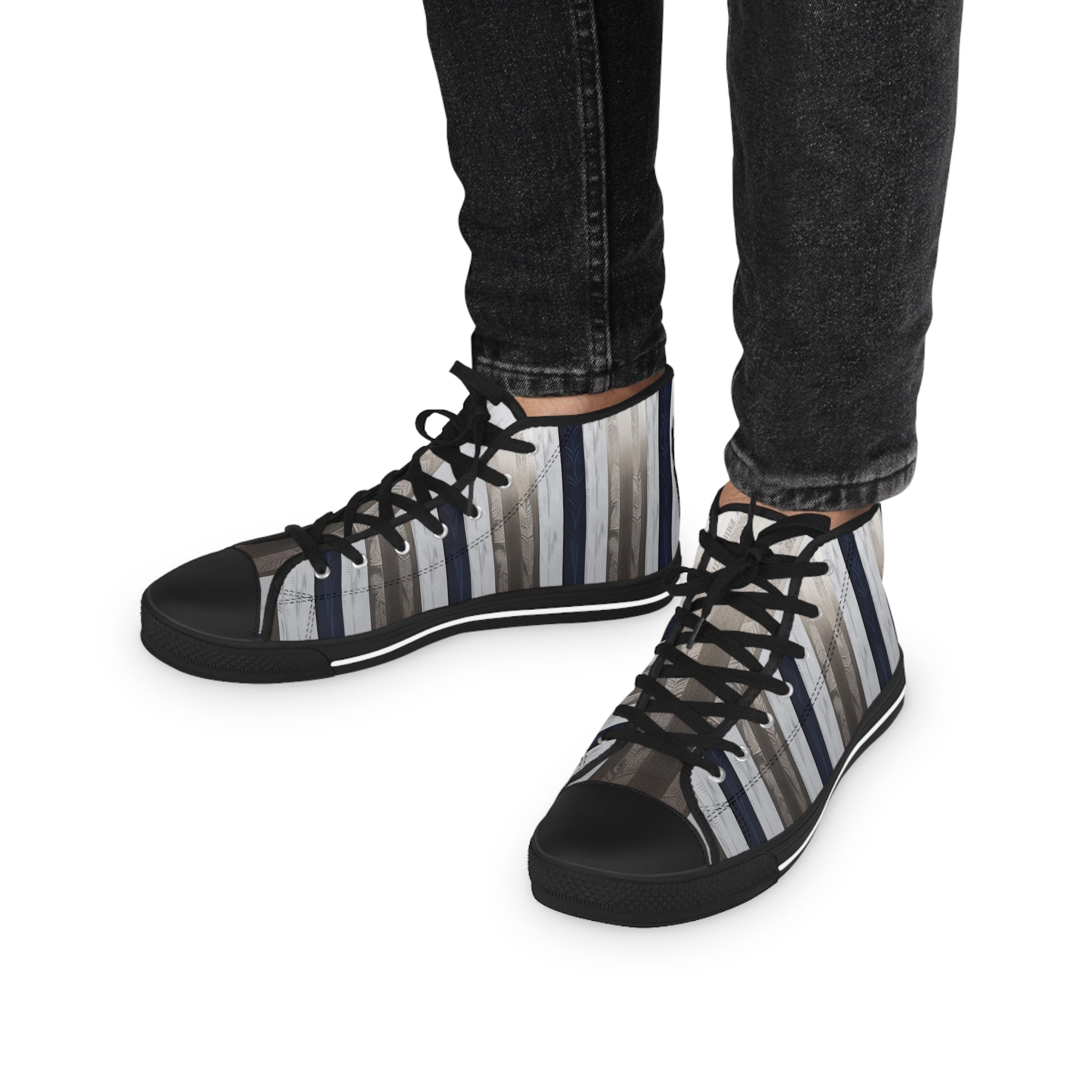 Men's High-Top Sneakers, Vivid Creations Designer Shoes