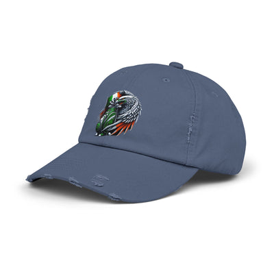 Distressed Golf Cap, Irish Flag Eagle Golf Bag Design Hat