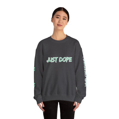 Just Dope Crewneck Sweatshirt, Vivid Creations Pull-Over Sweatshirt