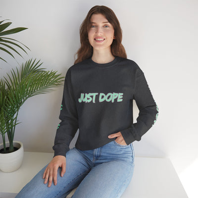 Just Dope Crewneck Sweatshirt, Vivid Creations Pull-Over Sweatshirt