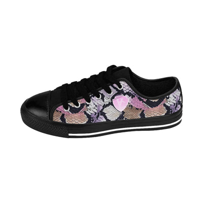 Stylish Women's V.C. Sneakers with Snakeskin Print - Perfect for Casual Outfits